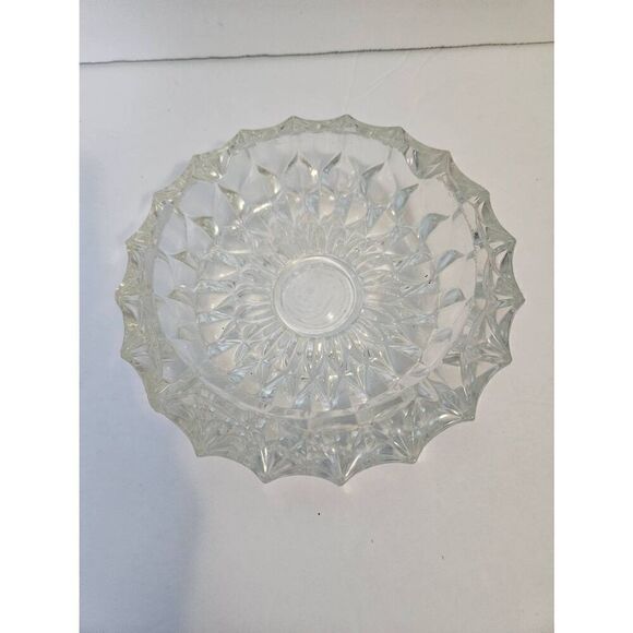 Vintage Art Deco crystal cut clear ashtray. - Picture 1 of 4